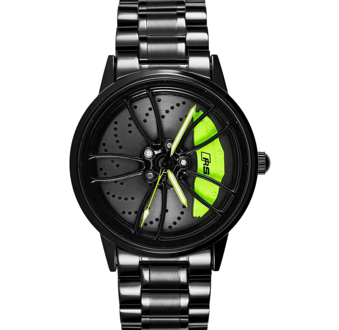 Rotating Wheel Watch With Chain