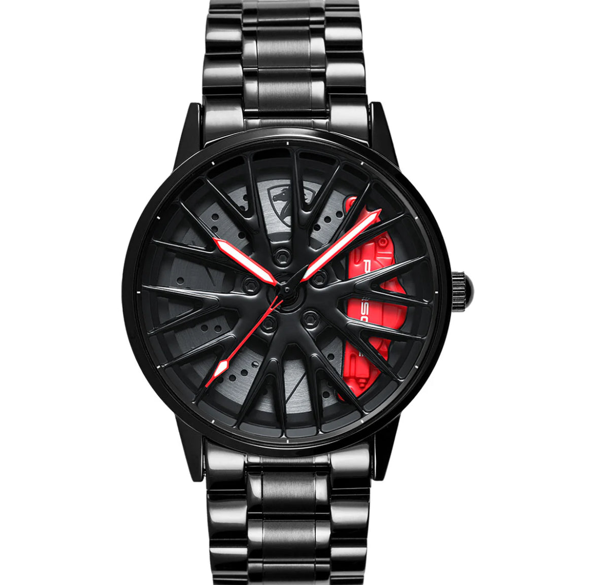 Rotating Wheel Watch With Chain